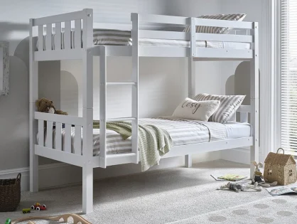 Bedmaster Icon White Bunk Bed Frame Bedmaster Icon White Bunk Bed Frame