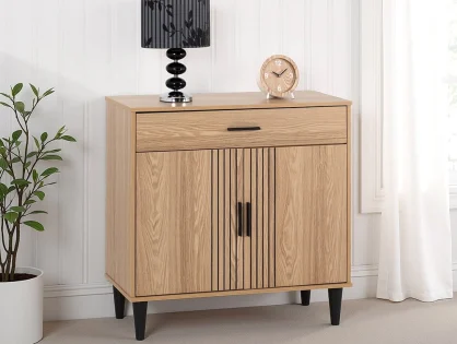 Seconique Tessa Natural Oak 2 Door 1 Drawer Sideboard Seconique Tessa Natural Oak 2 Door 1 Drawer Sideboard