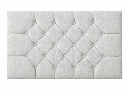 Clearance - Flexisleep Sheringham 3ft6 Large Single Cadiz Ice Fabric Strutted Headboard Clearance - Flexisleep Sheringham 3ft6 Large Single Cadiz Ice Fabric Strutted Headboard