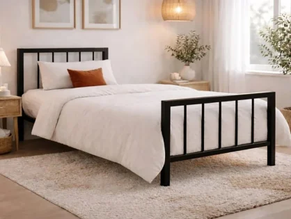 Time Living Metro Black Metal Bed Frame Time Living Metro Black Metal Bed Frame