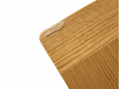Clearance - Julian Bowen Mallory Oak 3 Drawer Bedside Table