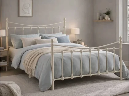 Time Living Florida Ivory Metal Bed Frame Time Living Florida Ivory Metal Bed Frame