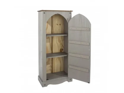 Core Corona Grey and Waxed Pine Vestry Cupboard
