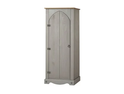 Core Corona Grey and Waxed Pine Vestry Cupboard