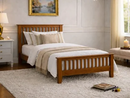 Time Living Turin Honey Oak Wooden Bed Frame Time Living Turin Honey Oak Wooden Bed Frame