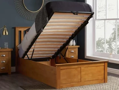 ASC Serena Oak Wooden Ottoman Bed Frame ASC Serena Oak Wooden Ottoman Bed Frame