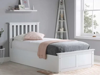 ASC Serena White Wooden Ottoman Bed Frame ASC Serena White Wooden Ottoman Bed Frame