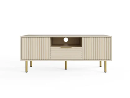 GFW Nervata 2 Doors 1 Drawer Ivory TV Unit GFW Nervata 2 Doors 1 Drawer Ivory TV Unit