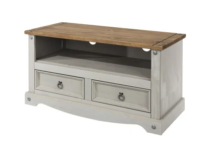 Core Corona Grey and Waxed Pine Flat Screen TV Unit Core Corona Grey and Waxed Pine Flat Screen TV Unit