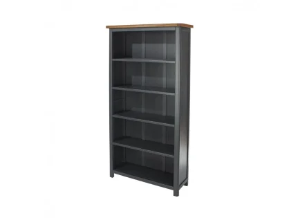 Core Dunkeld Midnight Blue and Oak Tall Bookcase