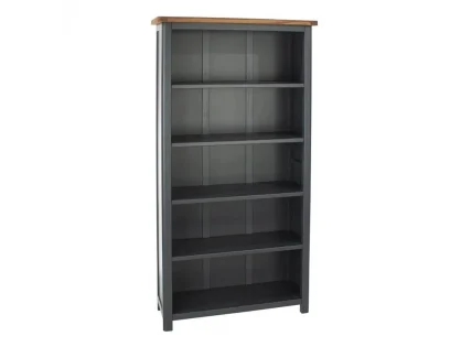 Core Dunkeld Midnight Blue and Oak Tall Bookcase