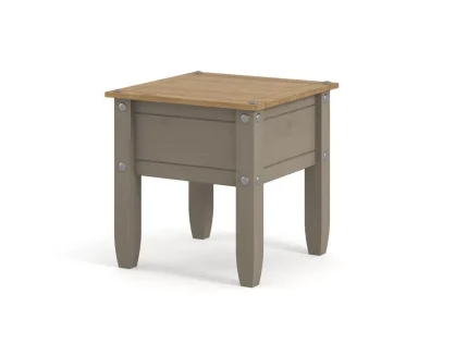 Core Corona Grey and Waxed Pine Lamp Table Core Corona Grey and Waxed Pine Lamp Table