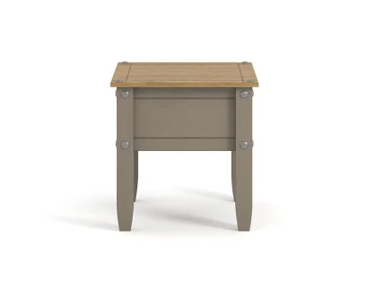 Core Corona Grey and Waxed Pine Lamp Table Core Corona Grey and Waxed Pine Lamp Table