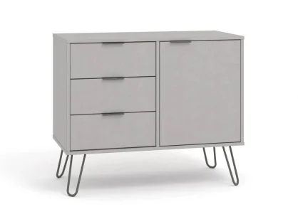 Core Augusta Grey Small Sideboard with 1 Door 3 Drawer