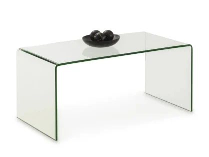 Julian Bowen Amalfi Clear Glass Coffee Table Julian Bowen Amalfi Clear Glass Coffee Table
