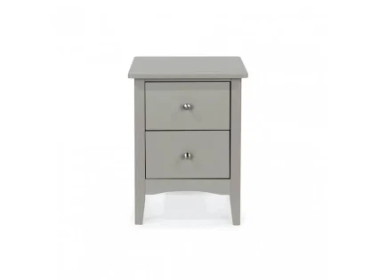 Core Como Light Grey 2 Drawer Bedside Table Core Como Light Grey 2 Drawer Bedside Table