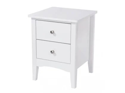 Core Como White 2 Petite Drawer Bedside Table Core Como White 2 Petite Drawer Bedside Table