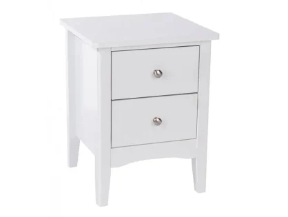 Core Como White 2 Petite Drawer Bedside Table Core Como White 2 Petite Drawer Bedside Table