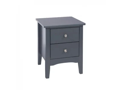 Core Como Midnight Blue 2 Drawer Petite Bedside Table Core Como Midnight Blue 2 Drawer Petite Bedside Table