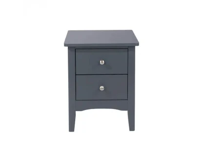 Core Como Midnight Blue 2 Drawer Petite Bedside Table Core Como Midnight Blue 2 Drawer Petite Bedside Table