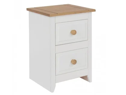 Core Capri White 2 Drawer Petite Bedside Table Core Capri White 2 Drawer Petite Bedside Table