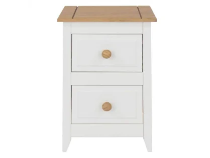 Core Capri White 2 Drawer Petite Bedside Table Core Capri White 2 Drawer Petite Bedside Table