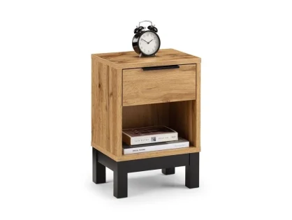 Julian Bowen Bali Oak 1 Drawer Bedside Table Julian Bowen Bali Oak 1 Drawer Bedside Table