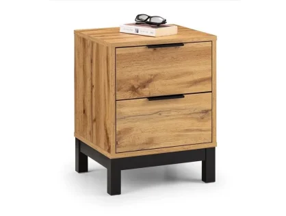 Julian Bowen Bali Oak 2 Drawer Bedside Table Julian Bowen Bali Oak 2 Drawer Bedside Table