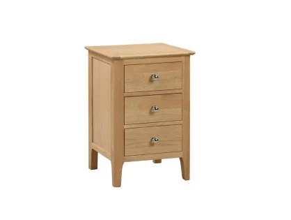 Julian Bowen Cotswold Oak 3 Drawer Bedside Table Julian Bowen Cotswold Oak 3 Drawer Bedside Table