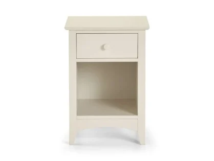 Julian Bowen Cameo 1 Drawer Ivory Wooden Bedside Table Julian Bowen Cameo 1 Drawer Ivory Wooden Bedside Table