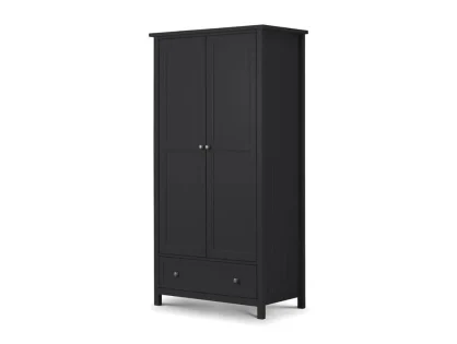 Julian Bowen Maine Anthracite 2 Door 1 Drawer Wardrobe Julian Bowen Maine Anthracite 2 Door 1 Drawer Wardrobe