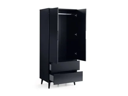 Julian Bowen Alicia Anthracite 2 Door 2 Drawer Wardrobe Julian Bowen Alicia Anthracite 2 Door 2 Drawer Wardrobe