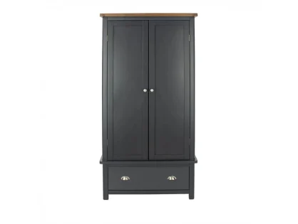 Core Dunkeld Midnight Blue and Oak 2 Door 1 Drawer Wardrobe Core Dunkeld Midnight Blue and Oak 2 Door 1 Drawer Wardrobe