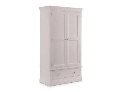 Julian Bowen Clermont Light Grey 2 Door 1 Drawer Wardrobe Julian Bowen Clermont Light Grey 2 Door 1 Drawer Wardrobe