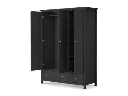 Julian Bowen Maine Anthracite 3 Door 2 Drawer Wardrobe Julian Bowen Maine Anthracite 3 Door 2 Drawer Wardrobe