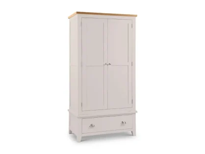 Julian Bowen Richmond Grey and Oak 2 Door 1 Drawer Wardrobe Julian Bowen Richmond Grey and Oak 2 Door 1 Drawer Wardrobe