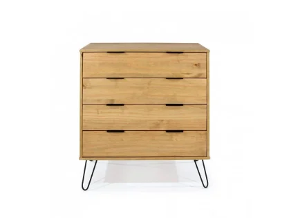 Core Augusta Waxed Pine 4 Drawer Chest of Drawers Core Augusta Waxed Pine 4 Drawer Chest of Drawers
