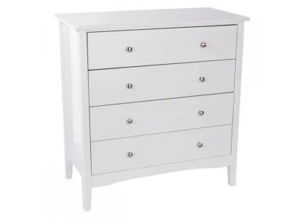 Core Como White 4 Drawer Chest of Drawers Core Como White 4 Drawer Chest of Drawers