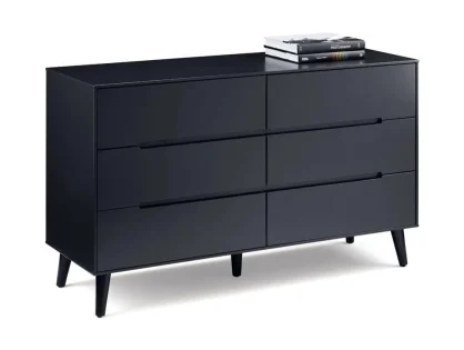 Julian Bowen Alicia Anthracite 3+3 Drawer Chest of Drawers