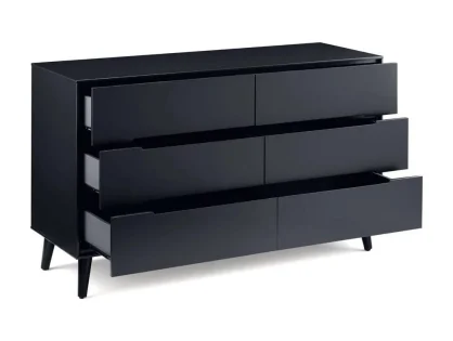 Julian Bowen Alicia Anthracite 3+3 Drawer Chest of Drawers