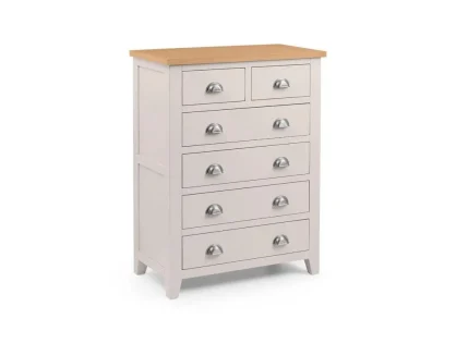 Julian Bowen Richmond Grey and Oak 4+2 Chest of Drawers (Assembled) Julian Bowen Richmond Grey and Oak 4+2 Chest of Drawers (Assembled)