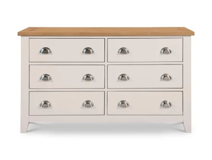 Julian Bowen Richmond Grey and Oak 3+3 Drawer Wide Chest of Drawers (Assembled) Julian Bowen Richmond Grey and Oak 3+3 Drawer Wide Chest of Drawers (Assembled)