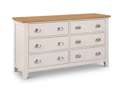 Julian Bowen Richmond Grey and Oak 3+3 Drawer Wide Chest of Drawers (Assembled) Julian Bowen Richmond Grey and Oak 3+3 Drawer Wide Chest of Drawers (Assembled)