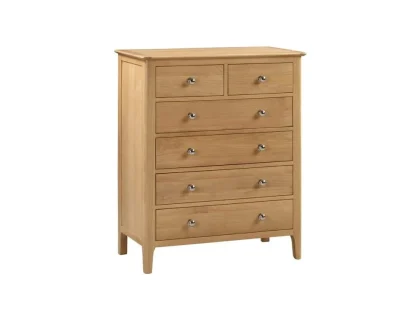 Julian Bowen Cotswold Oak 4+2 Chest of Drawers
