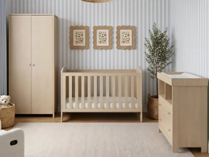 Bebe & Beyond Seeker Nordic 3 Piece Cot Bed Set Bebe & Beyond Seeker Nordic 3 Piece Cot Bed Set
