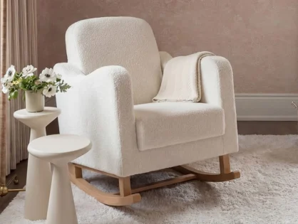 Bebe & Beyond Soother Boucle Off-White Nursing Chair