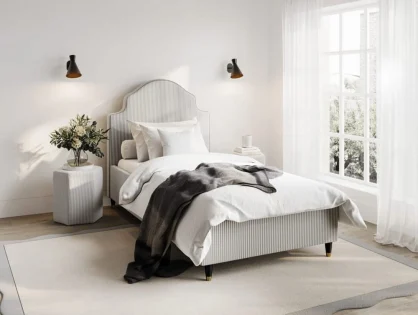 LPD Monterey Grey Linen Bed Frame LPD Monterey Grey Linen Bed Frame