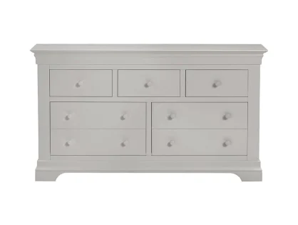 Seconique Bordeaux Pebble Grey Wooden 3+2 Drawer Chest of Drawers