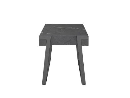 Torelli Alpina Grey Marble Effect Lamp Table
