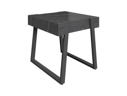 Torelli Alpina Grey Marble Effect Lamp Table